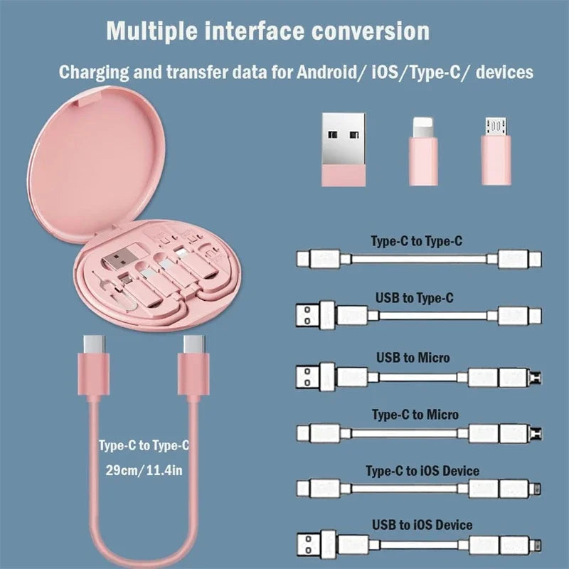 CableMate Pro – 6 in 1 Multi Interface Charging & Data Cable Kit