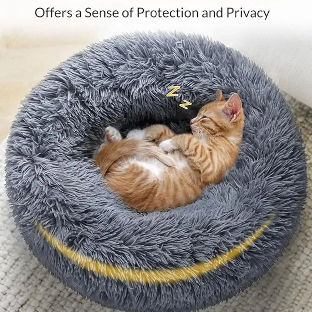CozyNest Plus – Washable Calming Plush Pet Bed